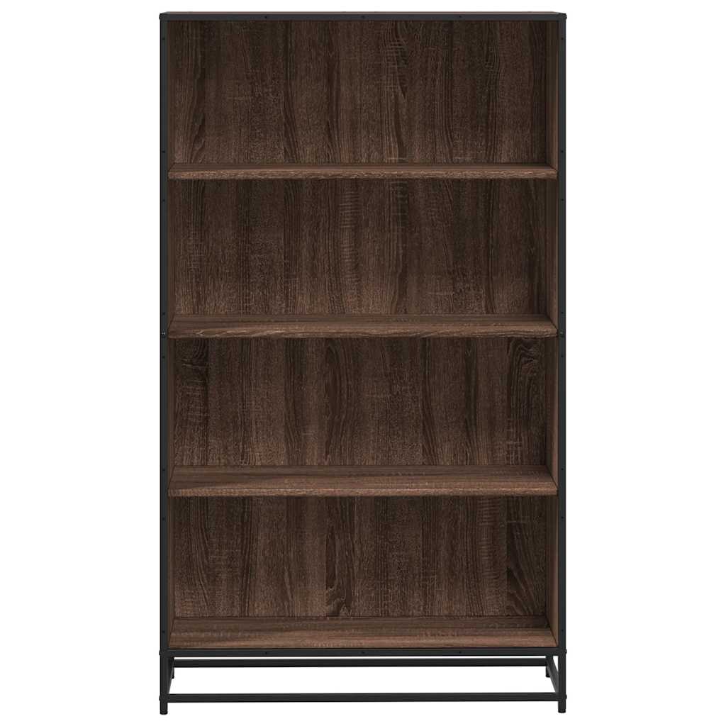barna tölgy színű szerelt fa könyvszekrény 80,5 x 35 x 139 cm