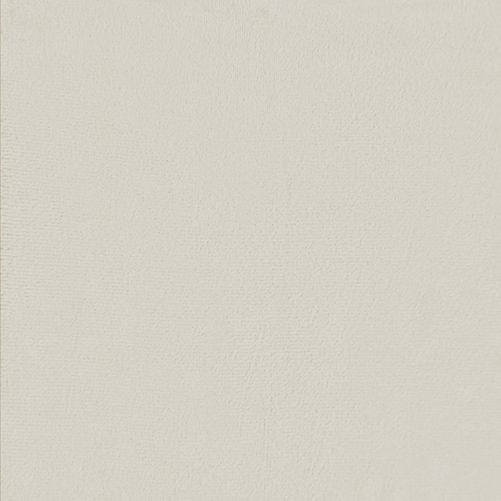 krémszínű bársony pihenőfotel 64 x 74 x 84 cm