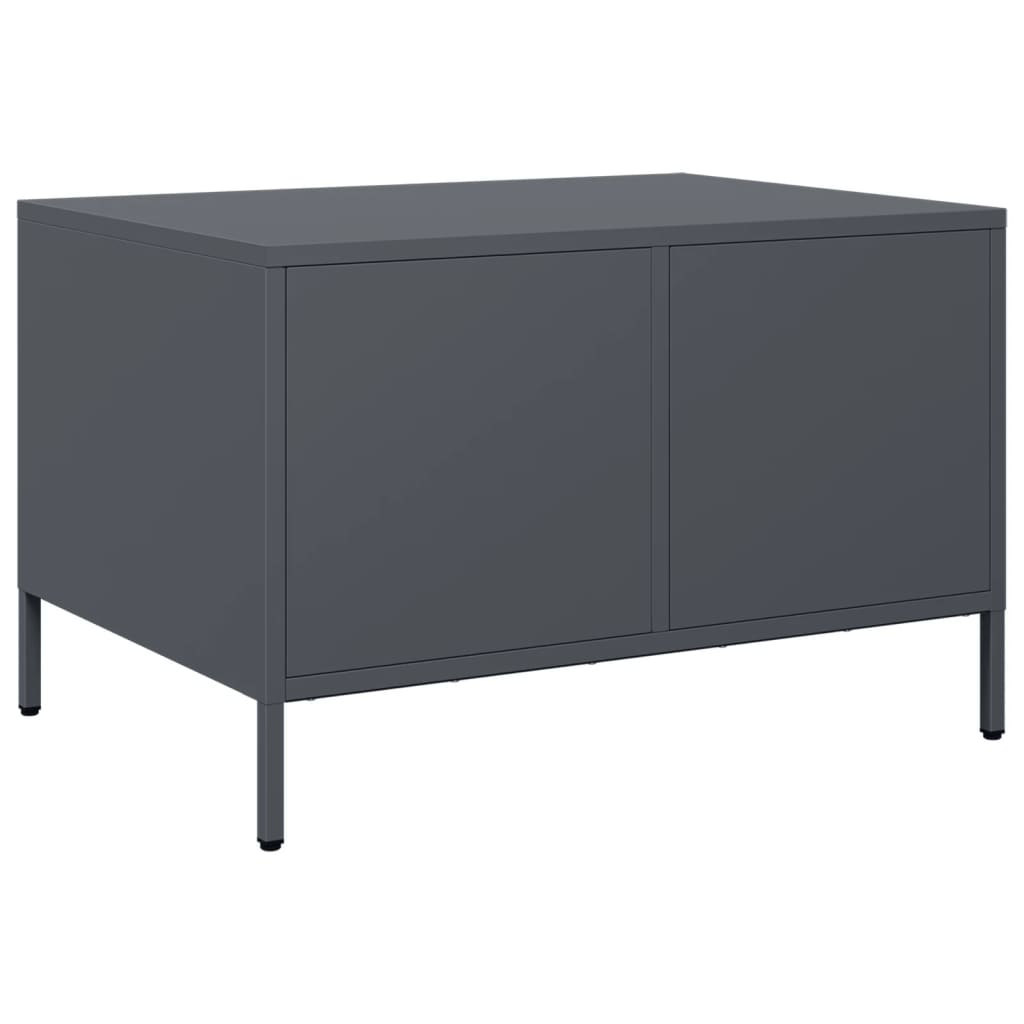 antracitszürke hidegen hengerelt acél TV-szekrény 68x50x43,5 cm