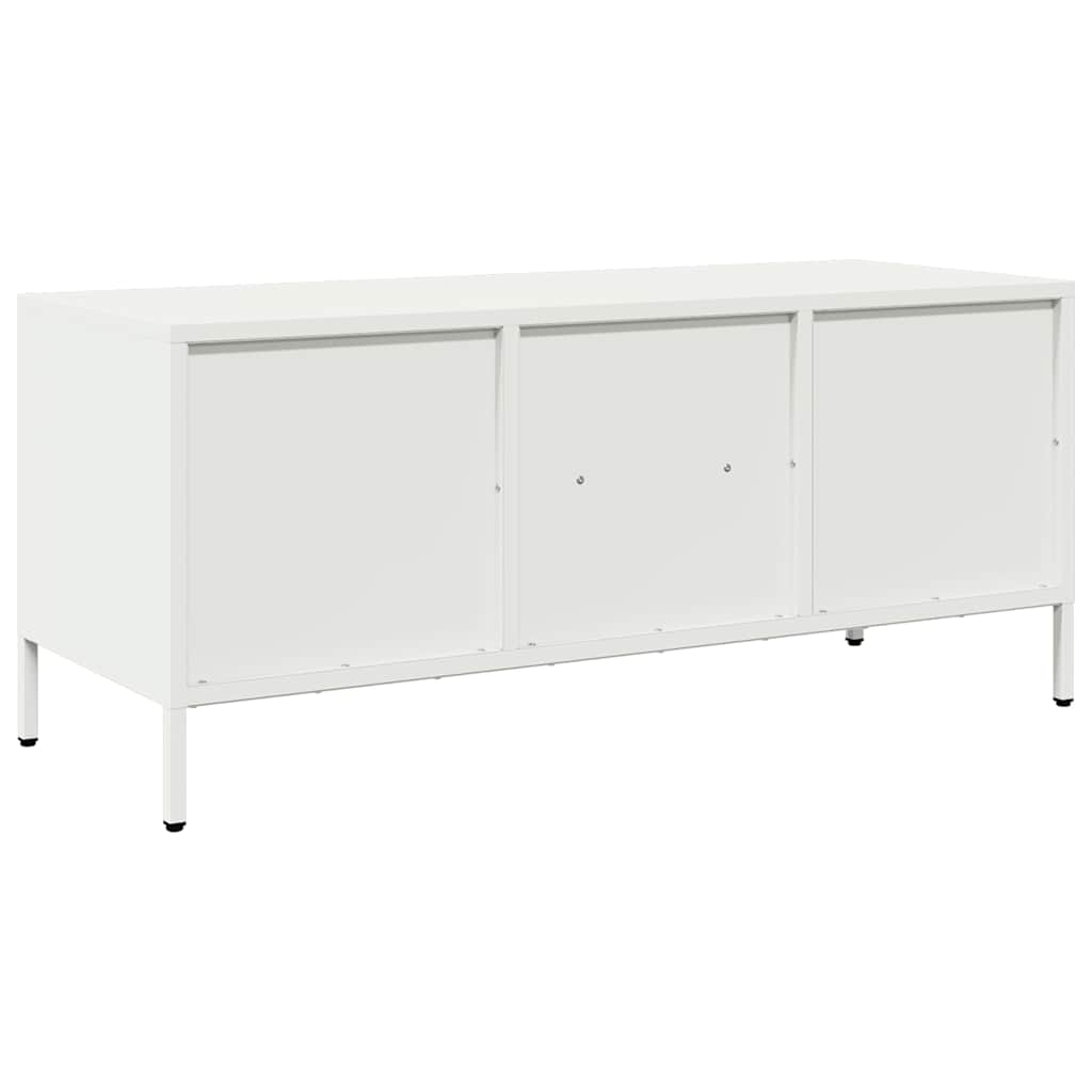fehér hidegen hengerelt acél TV-szekrény 101,5 x 39 x 43,5 cm