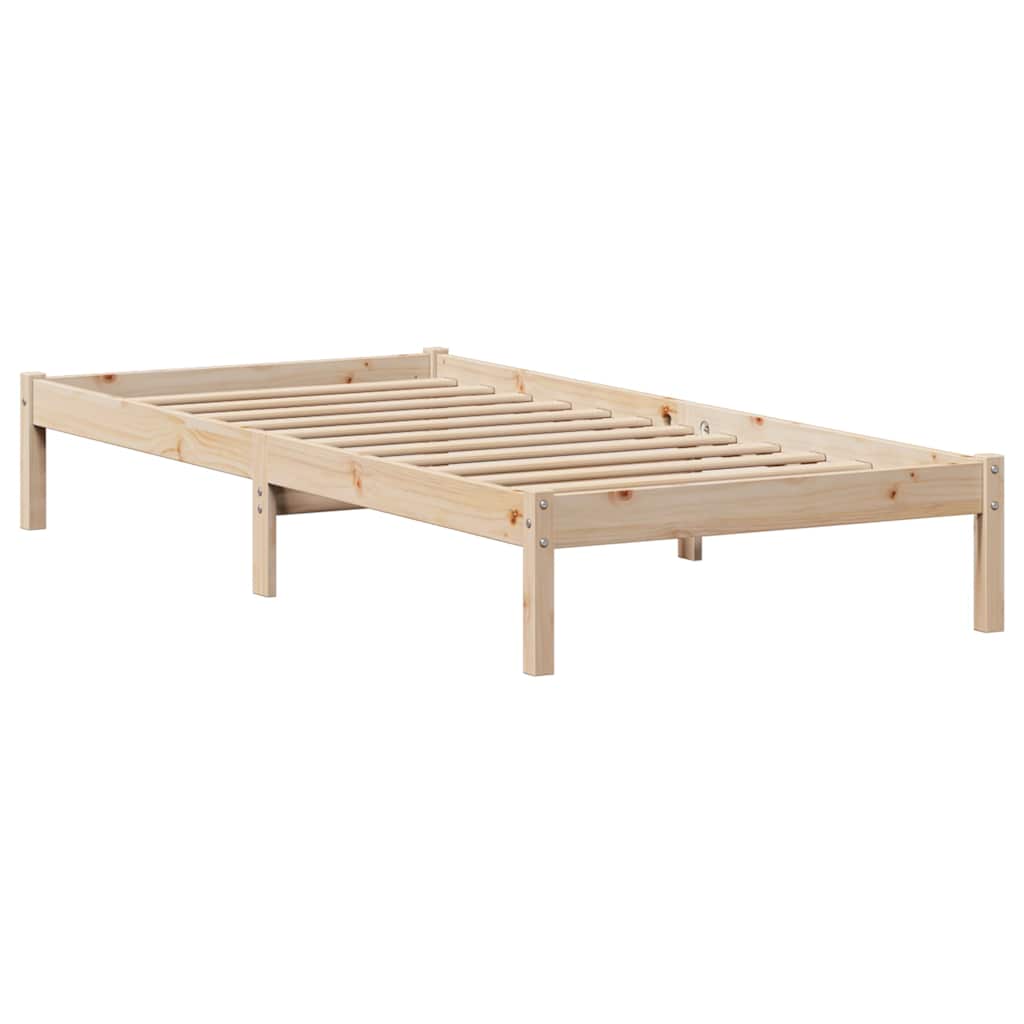 tömör fenyőfa ágy matrac nélkül 75 x 190 cm