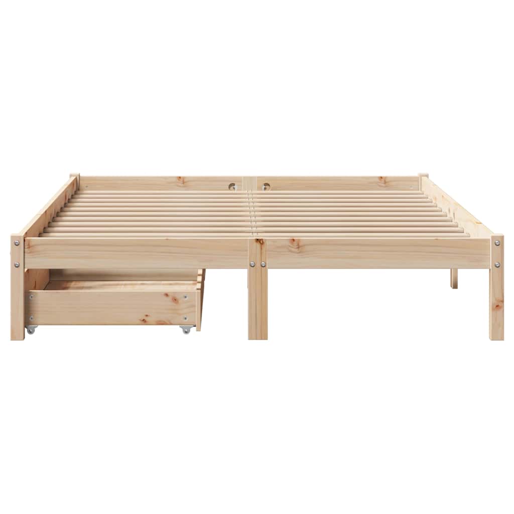 tömör fenyőfa ágy matrac nélkül 120 x 190 cm