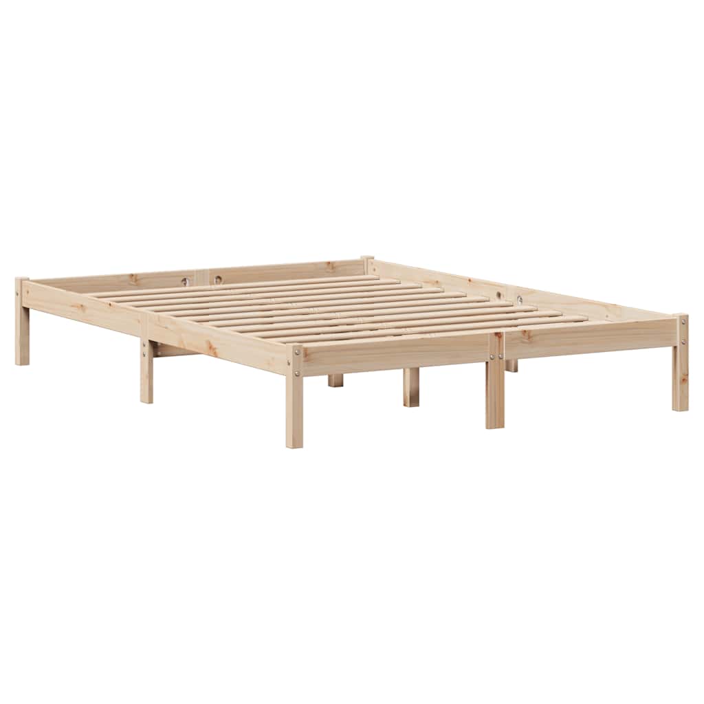 tömör fenyőfa ágy matrac nélkül 135 x 190 cm