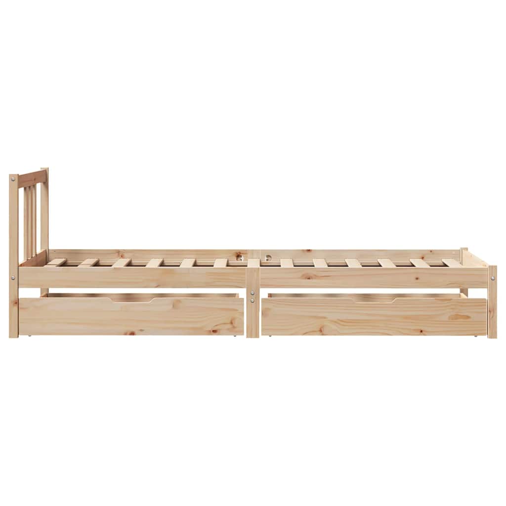 tömör fenyőfa ágykeret matrac nélkül 90 x 190 cm