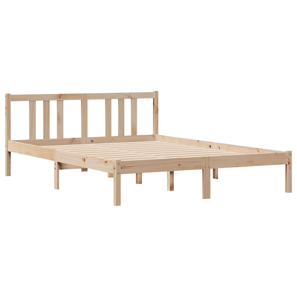 tömör fenyőfa ágy matrac nélkül 135 x 190 cm