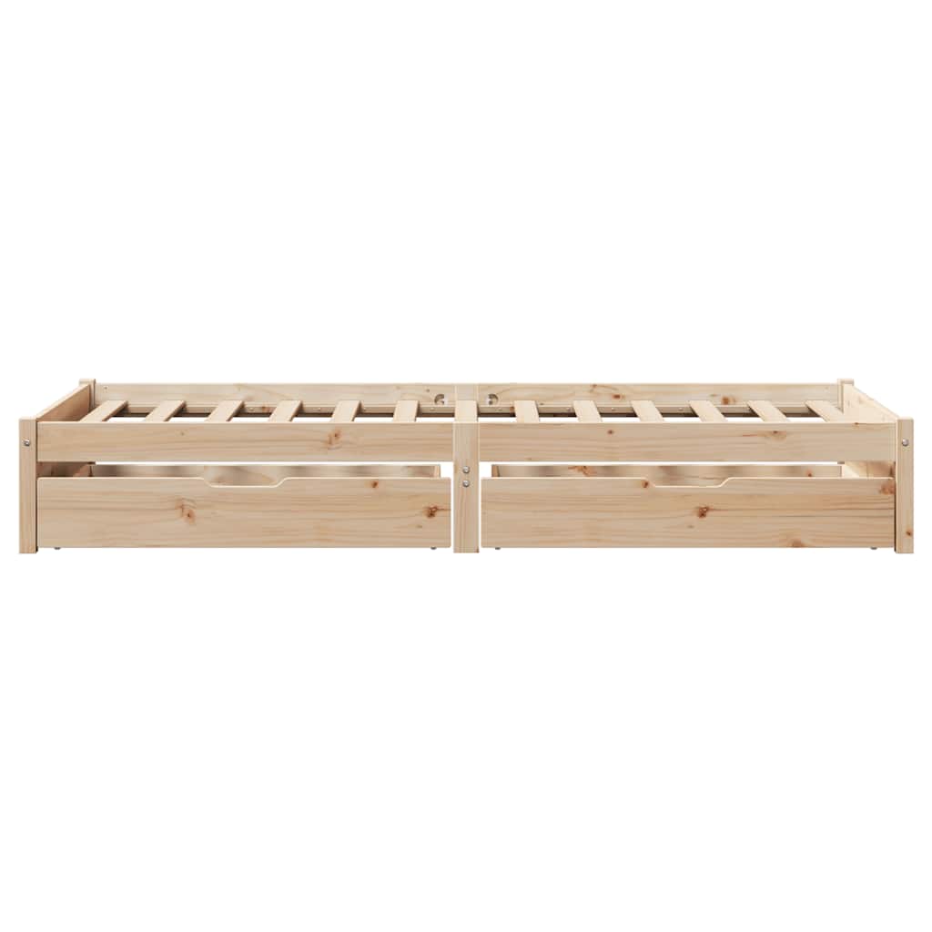 tömör fenyőfa ágy matrac nélkül 75 x 190 cm
