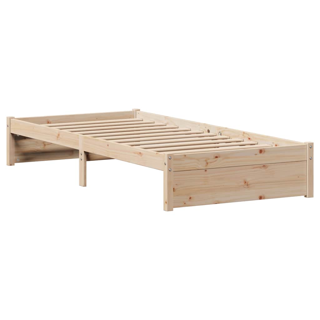 tömör fenyőfa ágy matrac nélkül 75 x 190 cm