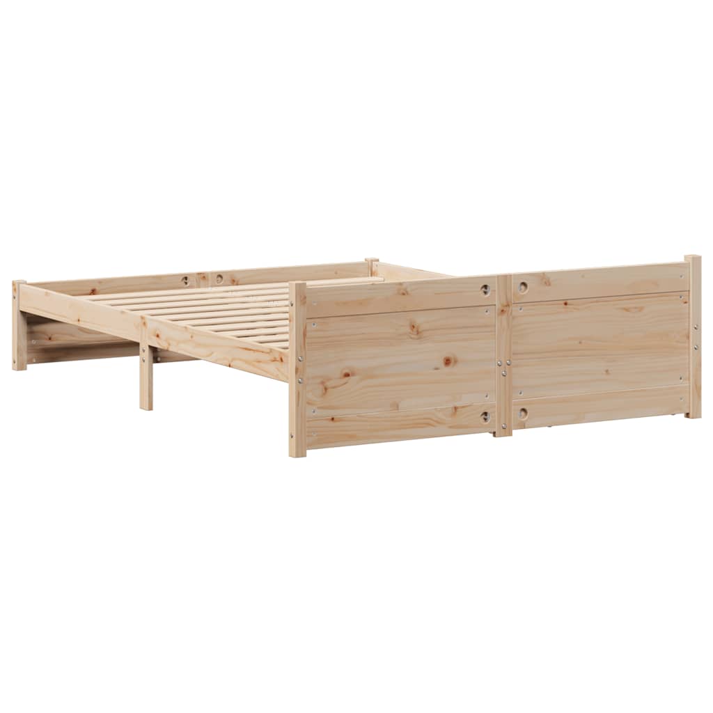 tömör fenyőfa ágy matrac nélkül 135 x 190 cm