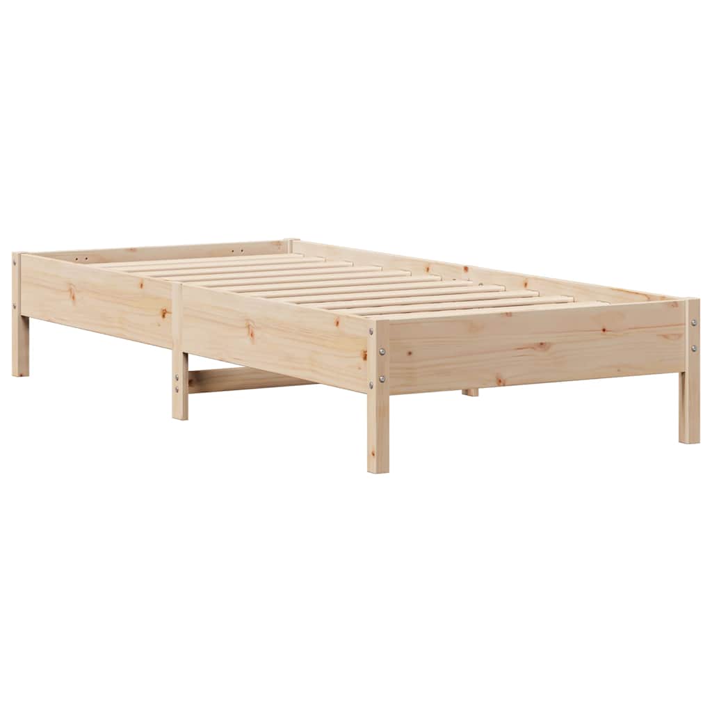 tömör fenyőfa ágy matrac nélkül 75 x 190 cm