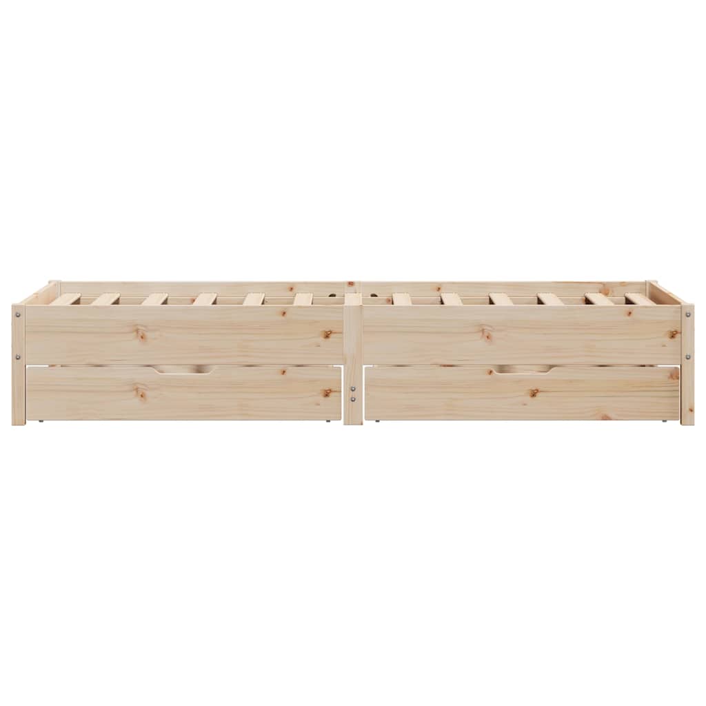 tömör fenyőfa ágy matrac nélkül 75 x 190 cm