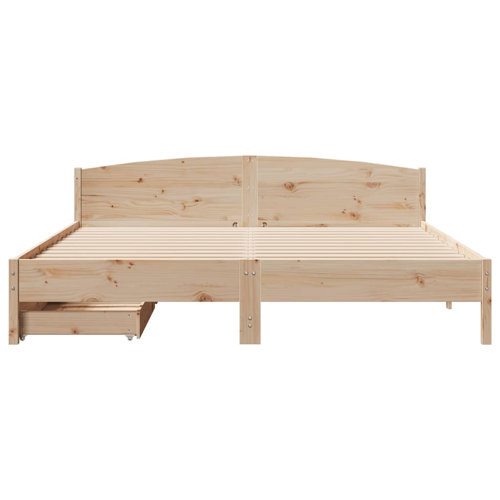 tömör fenyőfa ágy matrac nélkül 200 x 200 cm