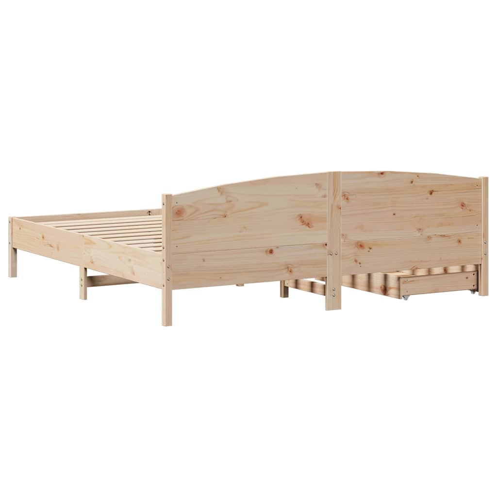 tömör fenyőfa ágy matrac nélkül 200 x 200 cm