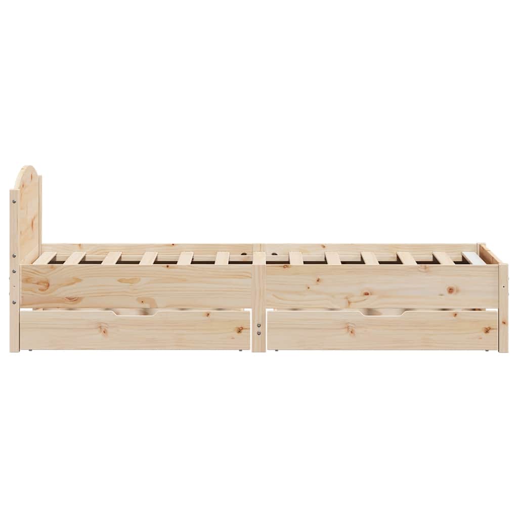 tömör fenyőfa ágy matrac nélkül 100 x 200 cm