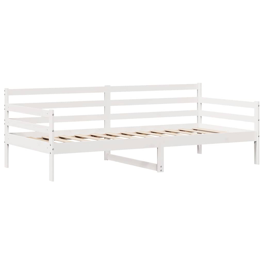 fehér tömör fenyőfa kanapéágy fiókkal 90 x 190 cm
