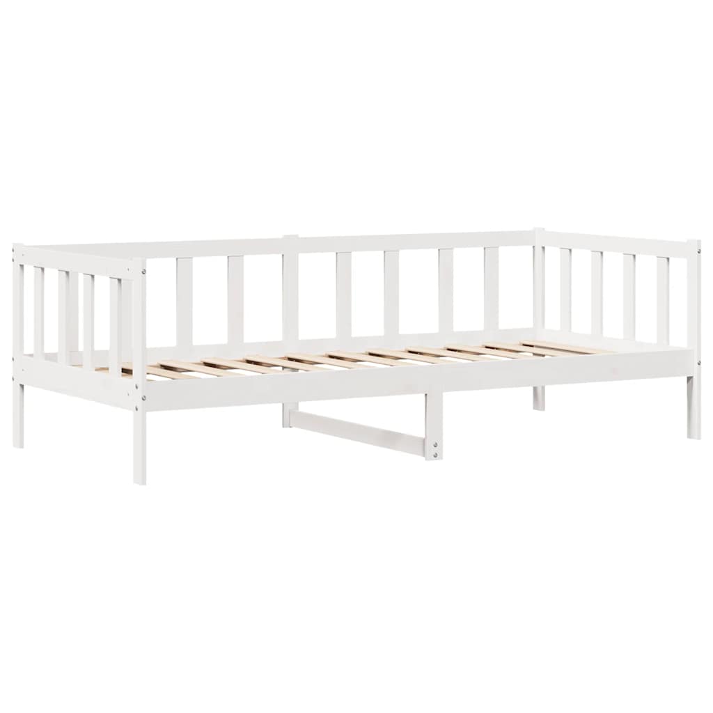 fehér tömör fenyőfa kanapéágy fiókkal 90 x 190 cm