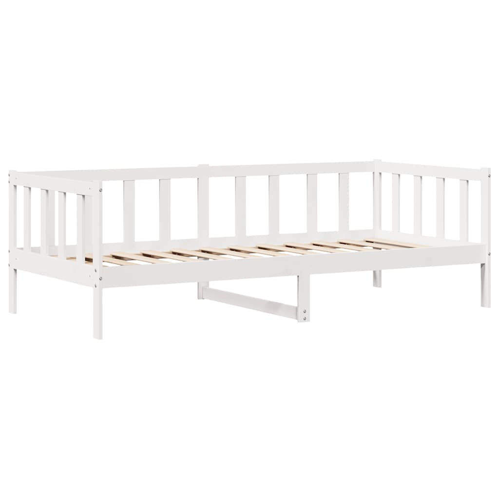 fehér tömör fenyőfa kanapéágy fiókkal 80 x 200 cm