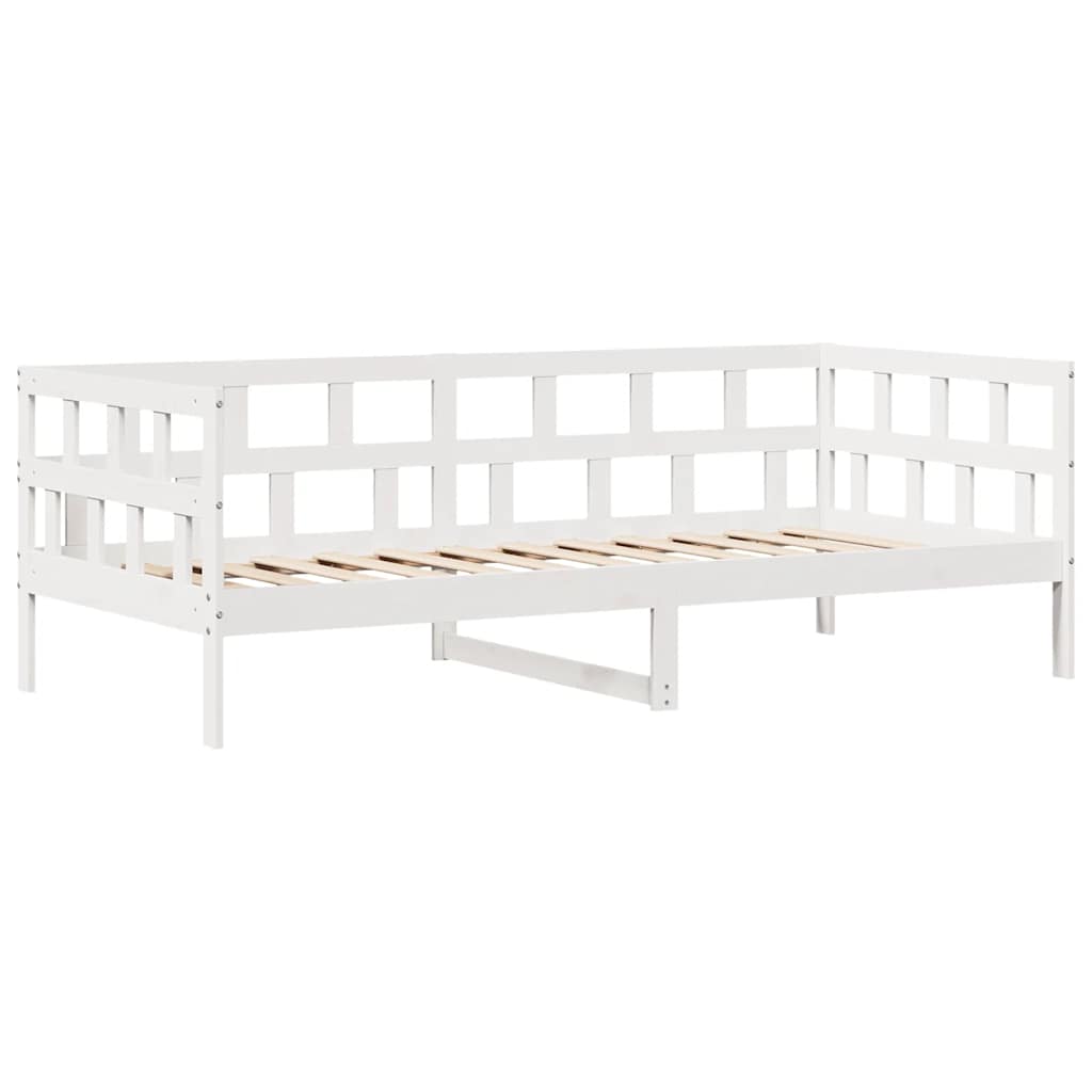 fehér tömör fenyőfa kanapéágy fiókkal 90 x 190 cm