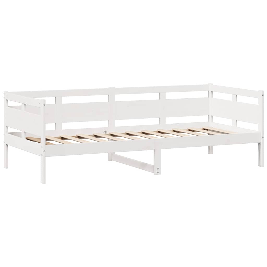 fehér tömör fenyőfa kanapéágy fiókokkal 90 x 200 cm