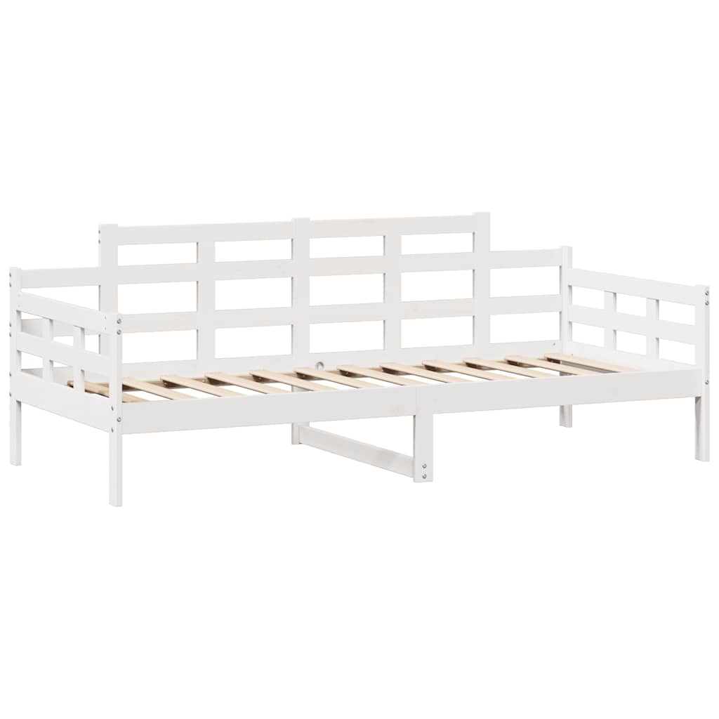 fehér tömör fenyőfa kanapéágy fiókokkal 90 x 200 cm