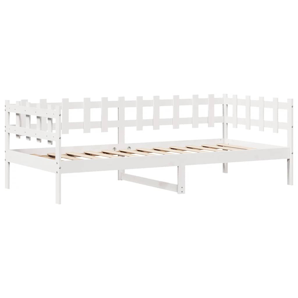 fehér tömör fenyőfa kanapéágy fiókkal 80 x 200 cm