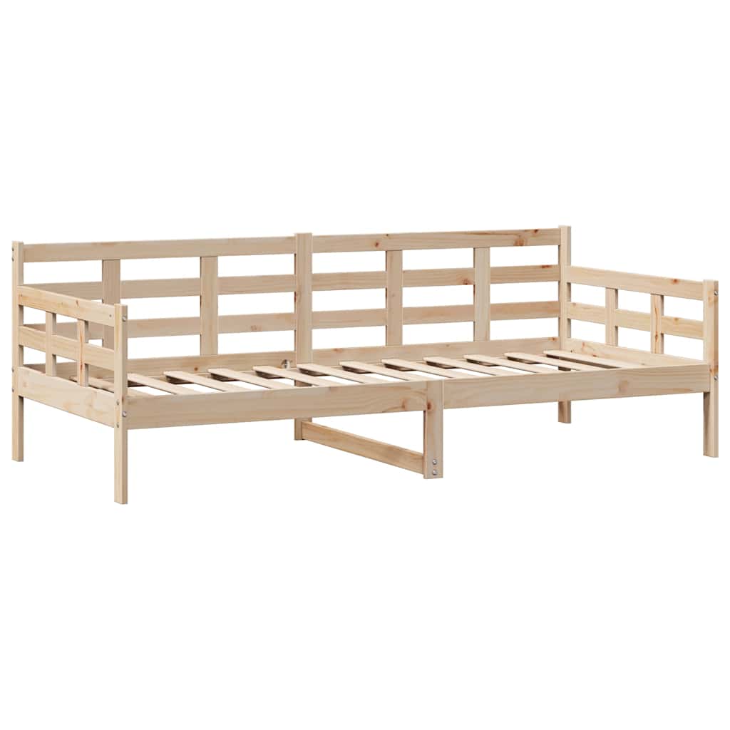 tömör fenyőfa kanapéágy fiókkal 90 x 200 cm