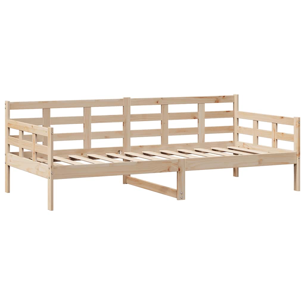 tömör fenyőfa kanapéágy fiókokkal 90 x 190 cm