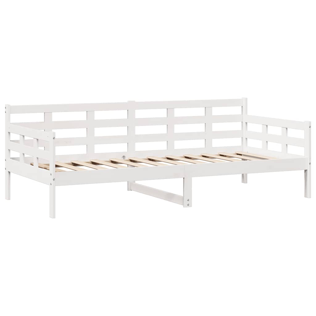 fehér tömör fenyőfa kanapéágy fiókkal 90 x 190 cm