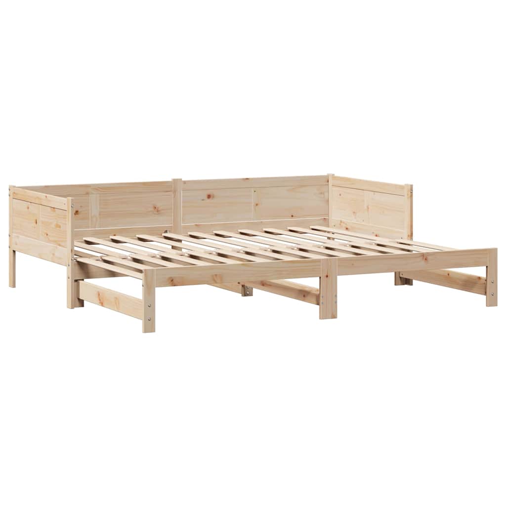 kihúzható heverő fiókokkal matrac nélkül 90 x 190 cm