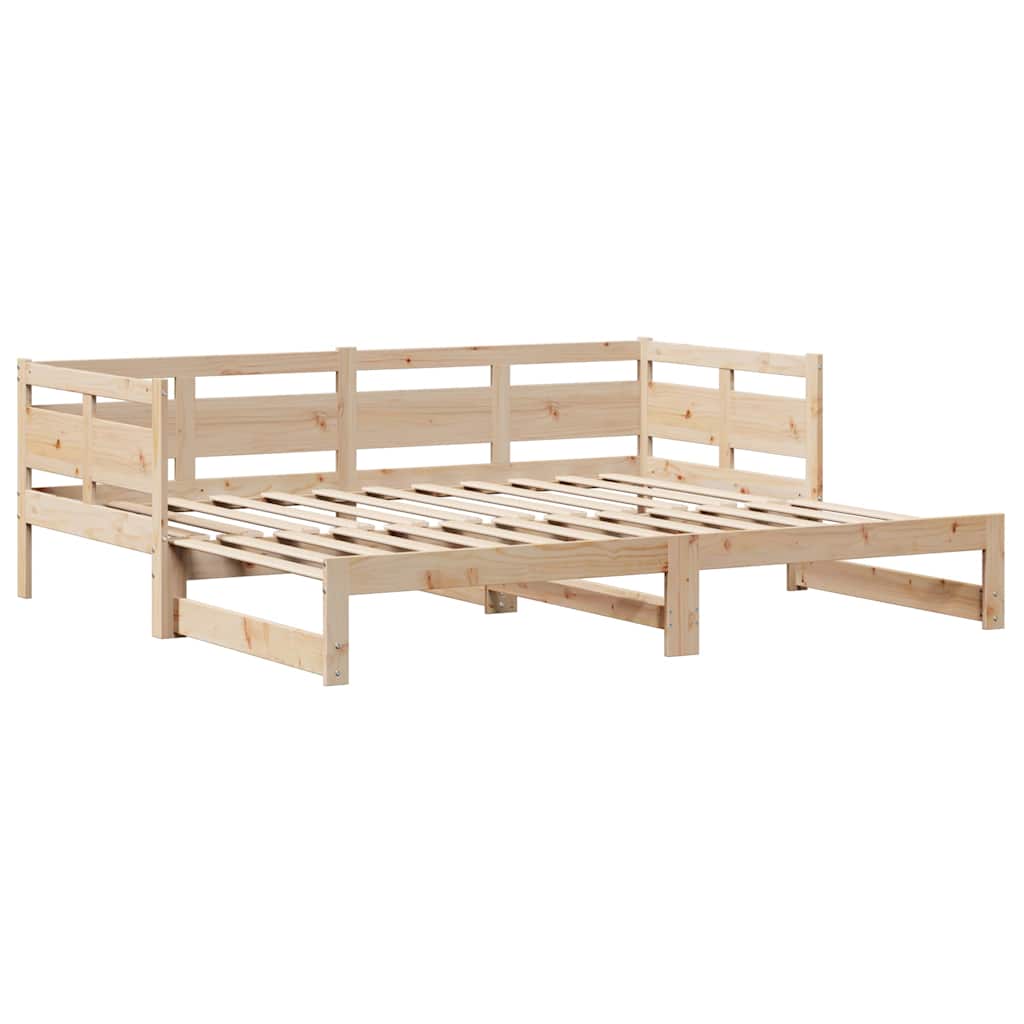kihúzható heverő fiókokkal matrac nélkül 90 x 190 cm