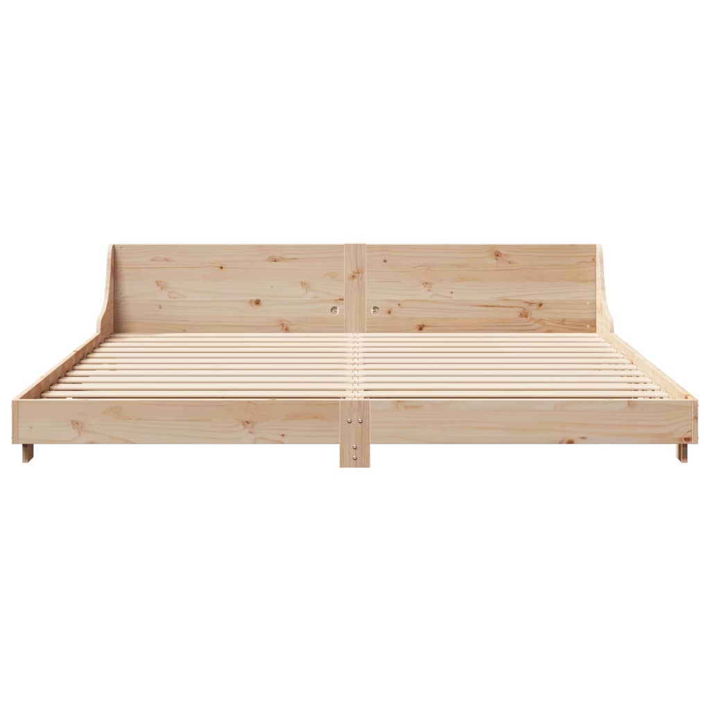 tömör fenyőfa ágy matrac nélkül 200 x 200 cm
