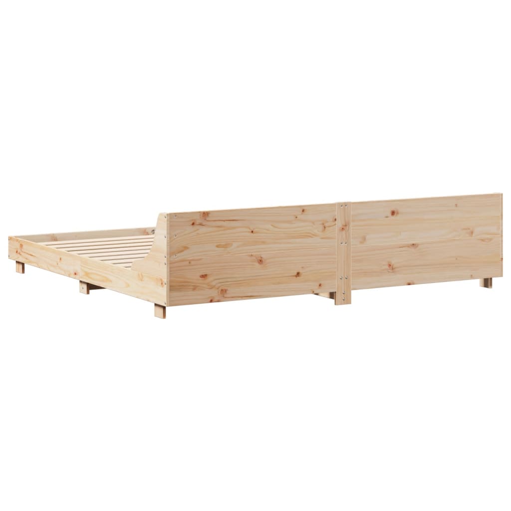 tömör fenyőfa ágy matrac nélkül 200 x 200 cm