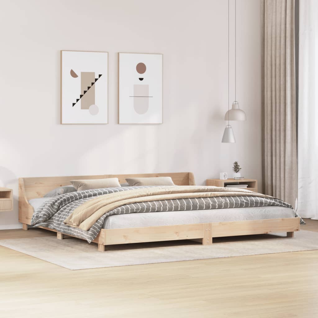 tömör fenyőfa ágy matrac nélkül 200 x 200 cm