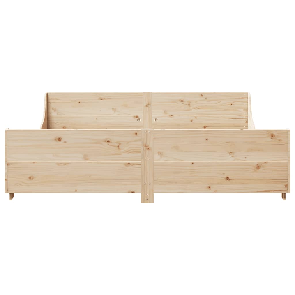 tömör fenyőfa ágy matrac nélkül 200 x 200 cm