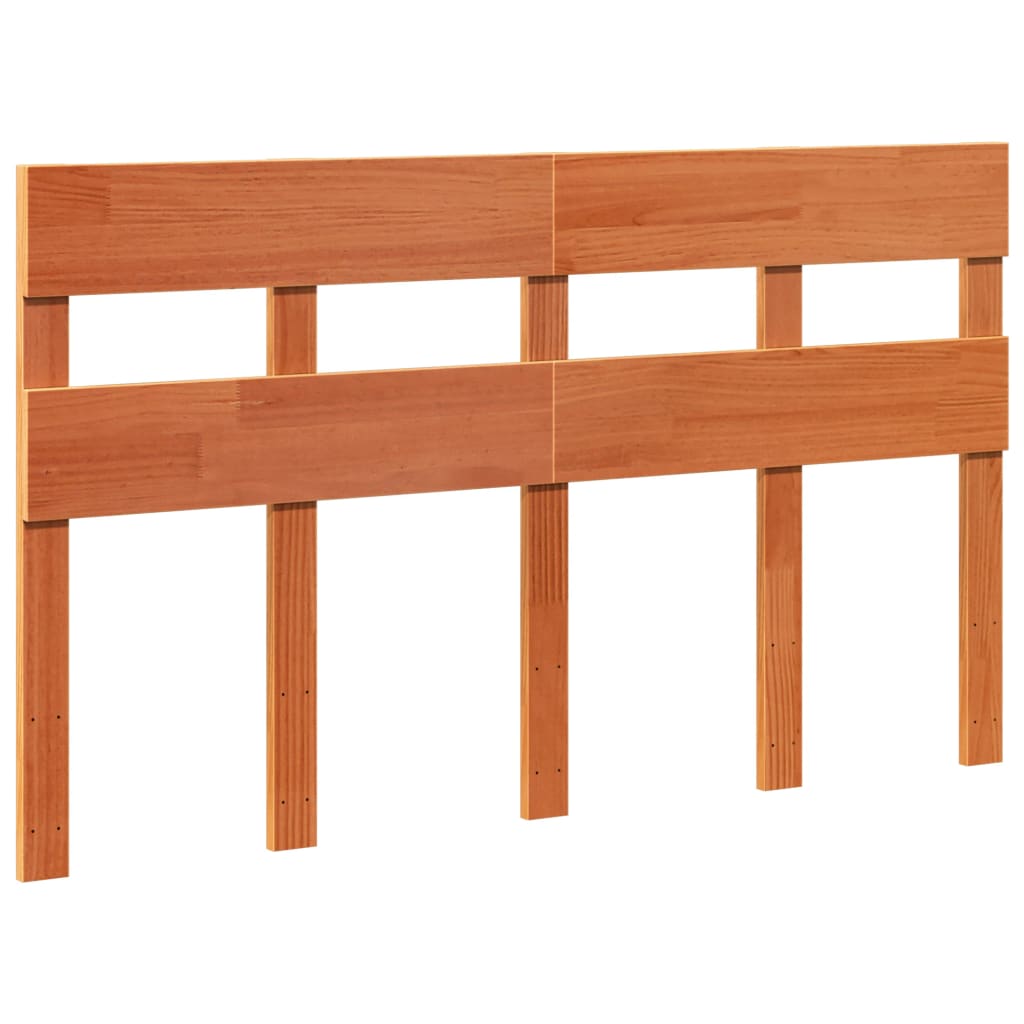 viaszbarna tömör fenyőfa ágy matrac nélkül 120 x 200 cm