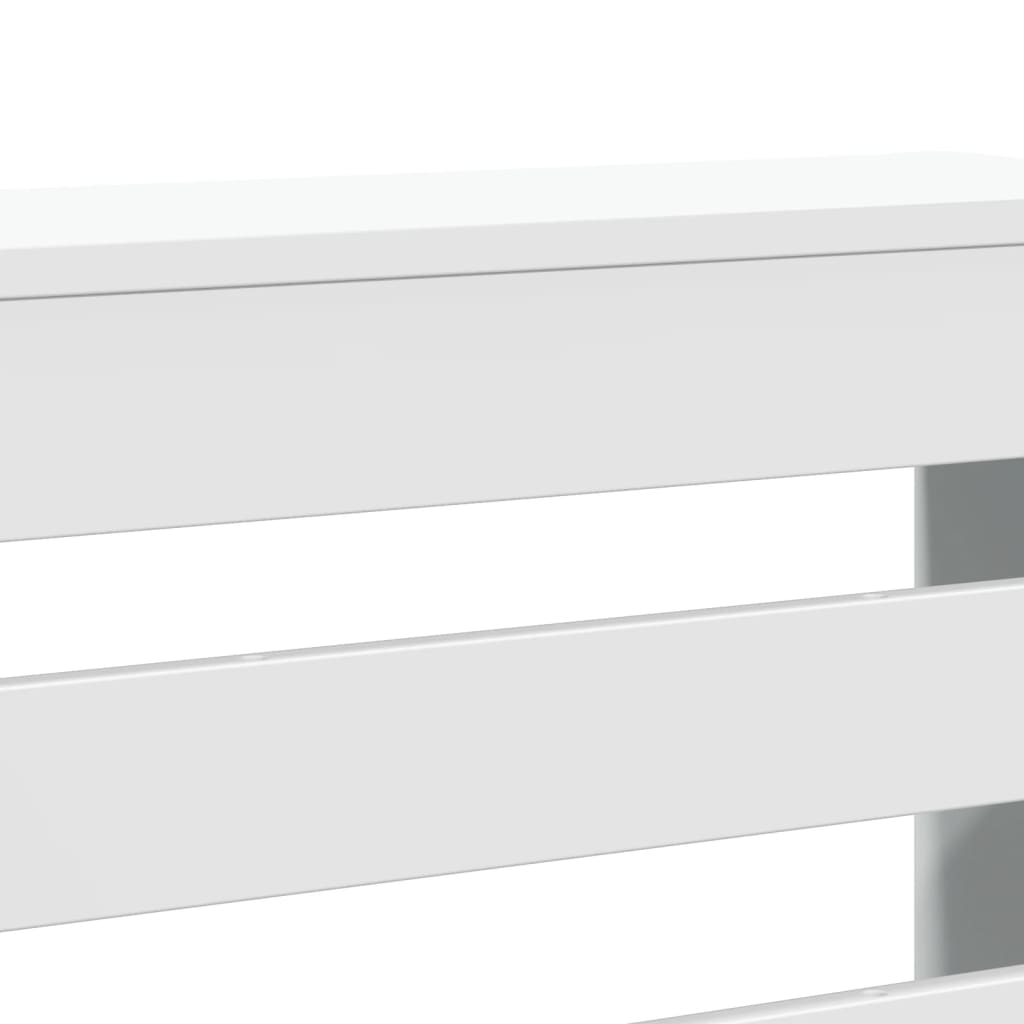 fehér szerelt fa radiátorburkolat 149 x 20 x 82 cm