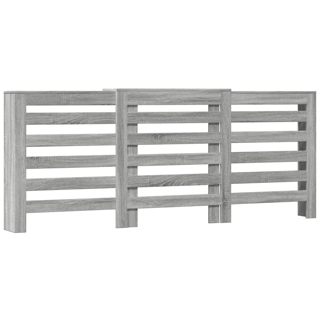 szürke sonoma szerelt fa radiátorburkolat 205x21,5x83,5 cm