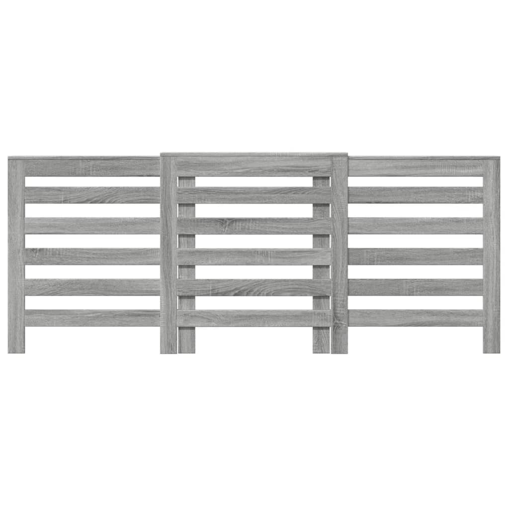 szürke sonoma szerelt fa radiátorburkolat 205x21,5x83,5 cm