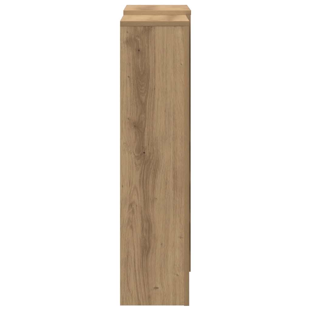 kézműves tölgy szerelt fa radiátorburkolat 205 x 21,5 x 83,5 cm