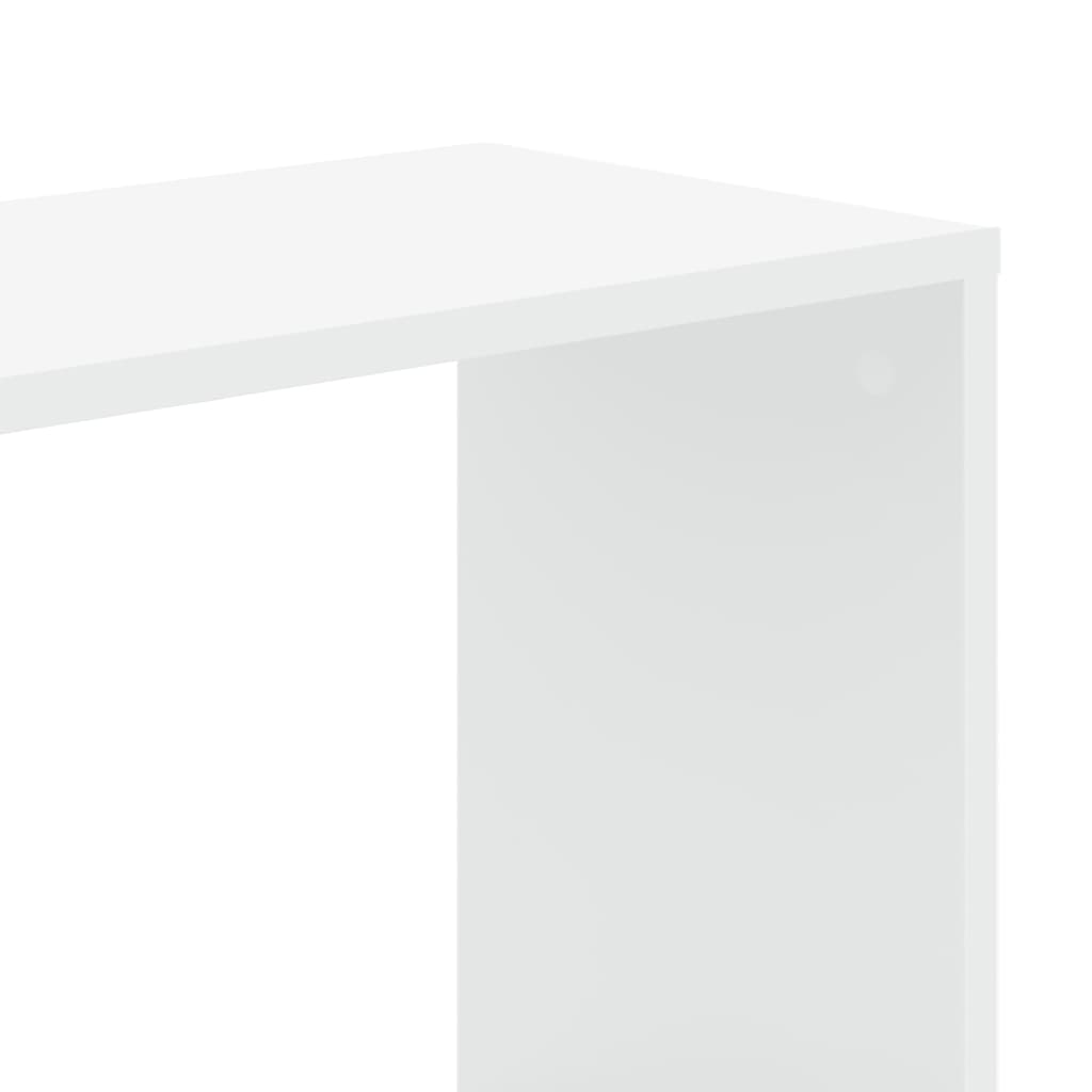 5-szintes fehér szerelt fa könyvespolc 80,5 x 23,5 x 162,5 cm
