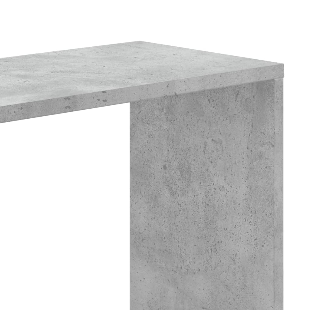 5 szintes betonszürke szerelt fa könyvespolc 80,5x23,5x162,5 cm
