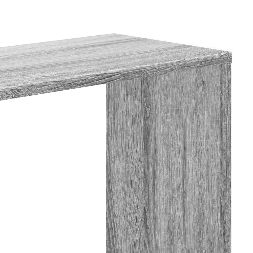 5 szintes szürke sonoma színű fa könyvespolc 80,5x23,5x162,5 cm