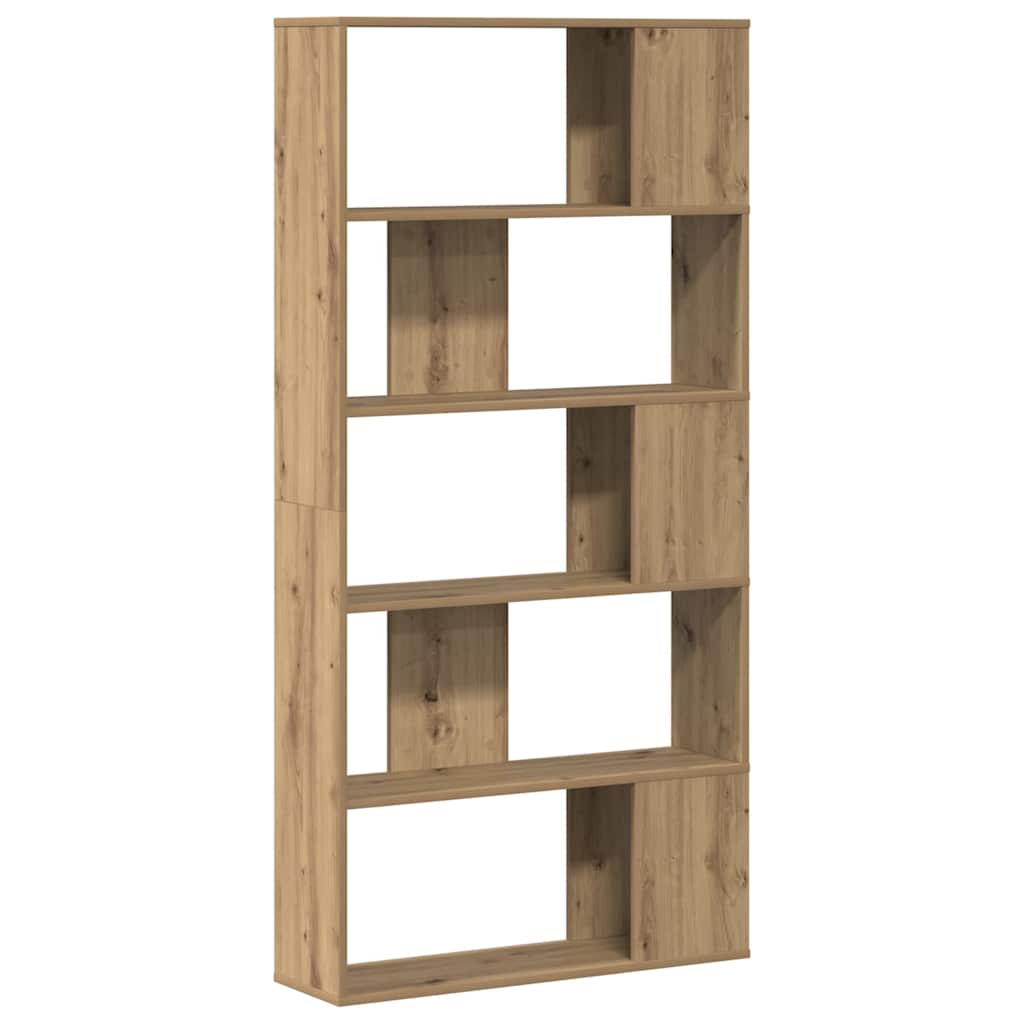 5 szintes kézműves tölgy fa könyvespolc 80,5 x 23,5 x 162,5 cm