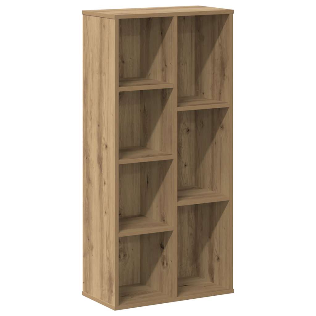kézműves tölgy szerelt fa könyvespolc 50 x 25 x 105 cm