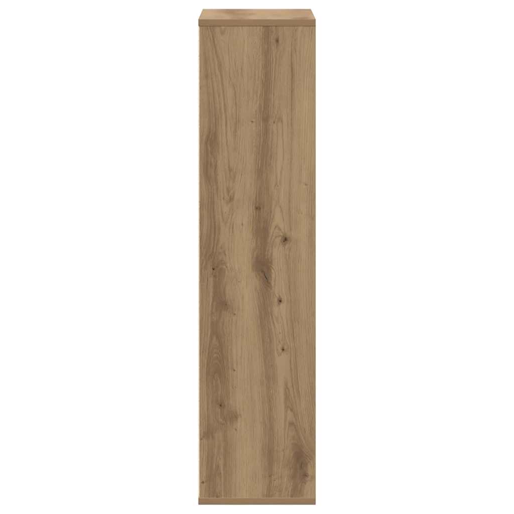 kézműves tölgy szerelt fa könyvespolc 50 x 25 x 105 cm
