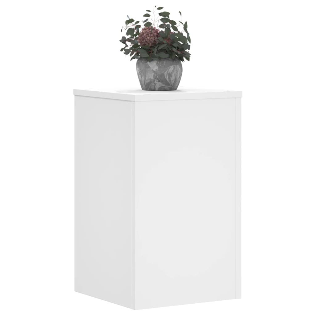 Növényállvány 2 db Fehér 30 x 30 x 50 cm Szerelt Fa