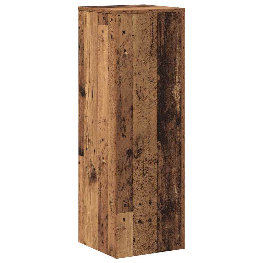 antik fa színű szerelt fa növényállvány 33 x 33 x 100 cm