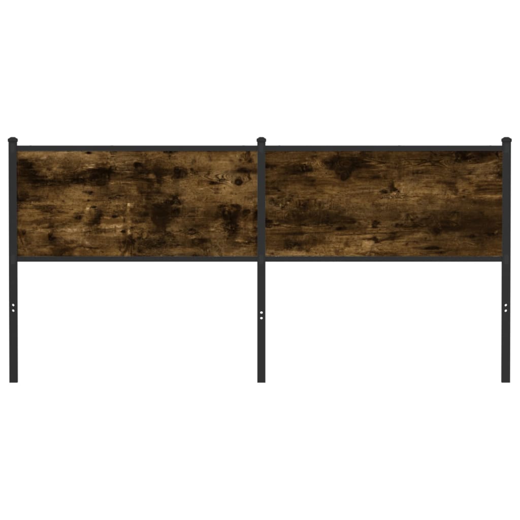 füstös tölgy színű szerelt fa és acél csere fejtámla 160 cm