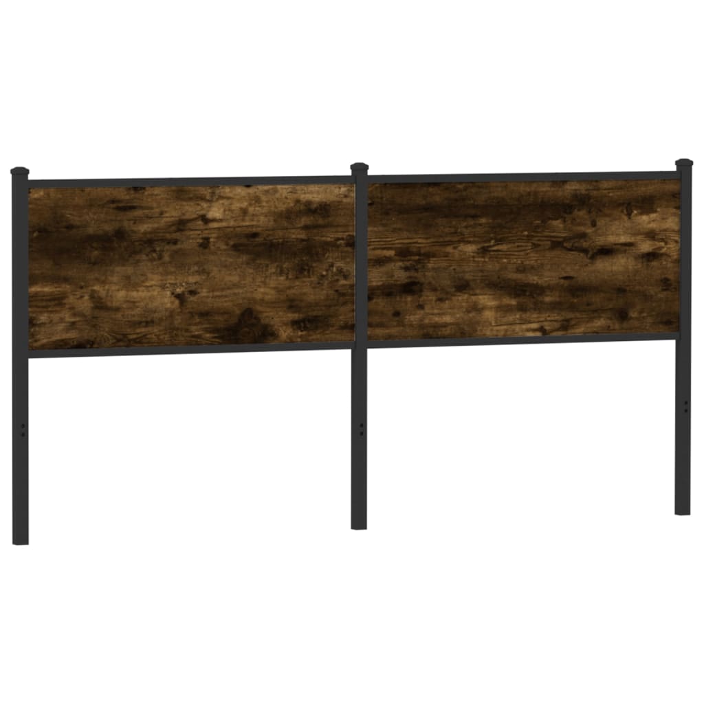 füstös tölgy színű szerelt fa és acél csere fejtámla 160 cm