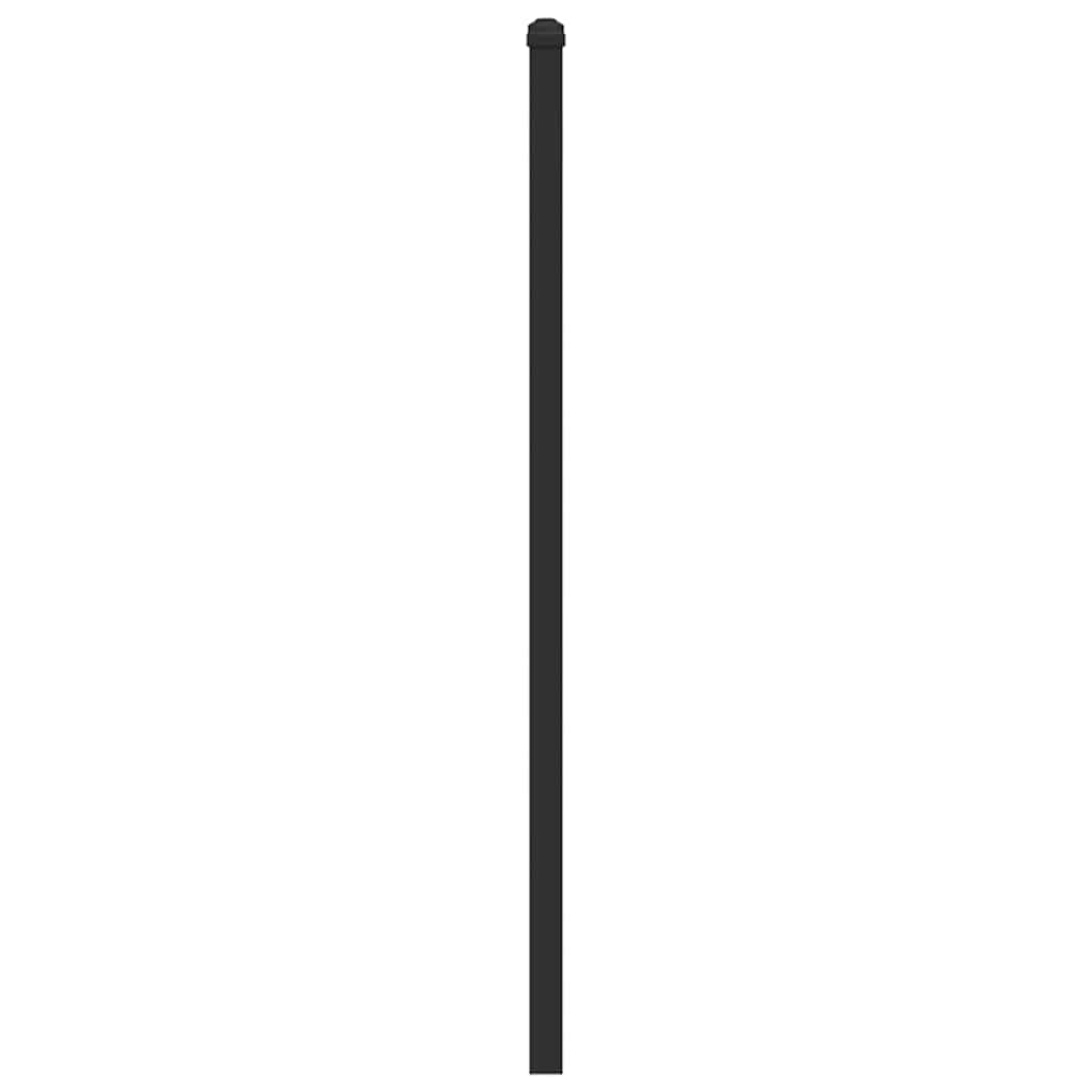 barna tölgy színű szerelt fa és acél csere fejtámla 190 cm