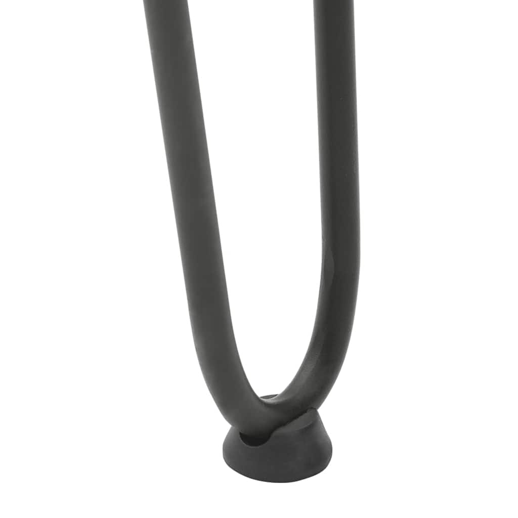 4 db antracitszürke hajtűláb dohányzóasztalhoz 42 cm tömör acél
